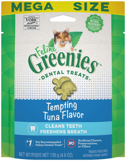 Greenies Feline Adult Cat Dental Treats Tempting Tuna 1ea/4.6 oz