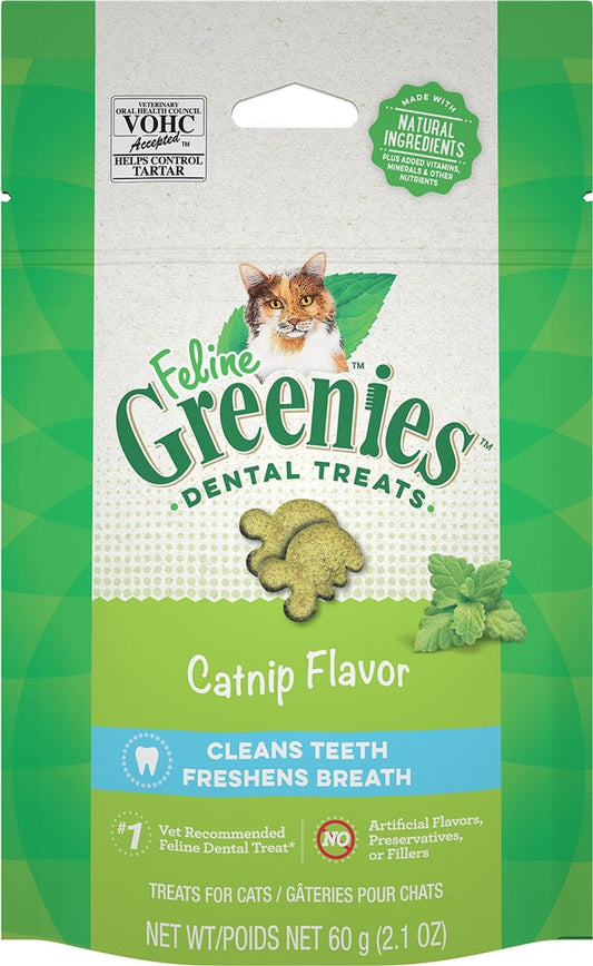 Greenies Feline Adult Cat Dental Treats Catnip 1ea/2.1 oz