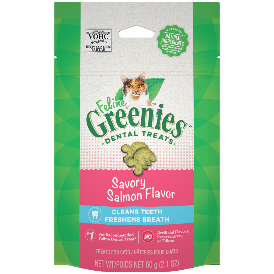 Greenies Feline Adult Cat Dental Treats Savory Salmon 1ea/2.1 oz