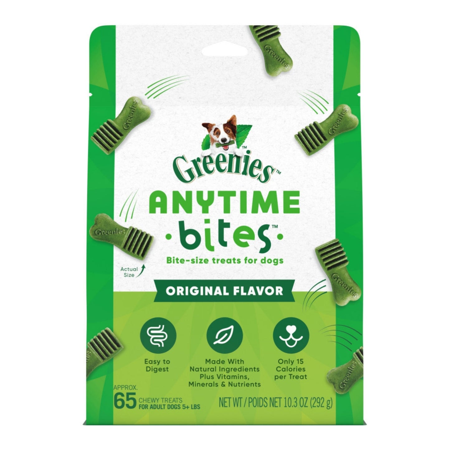 Greenies Anytime Bites Bite-Size Dog Dental Treats Original 1ea/10.3 oz