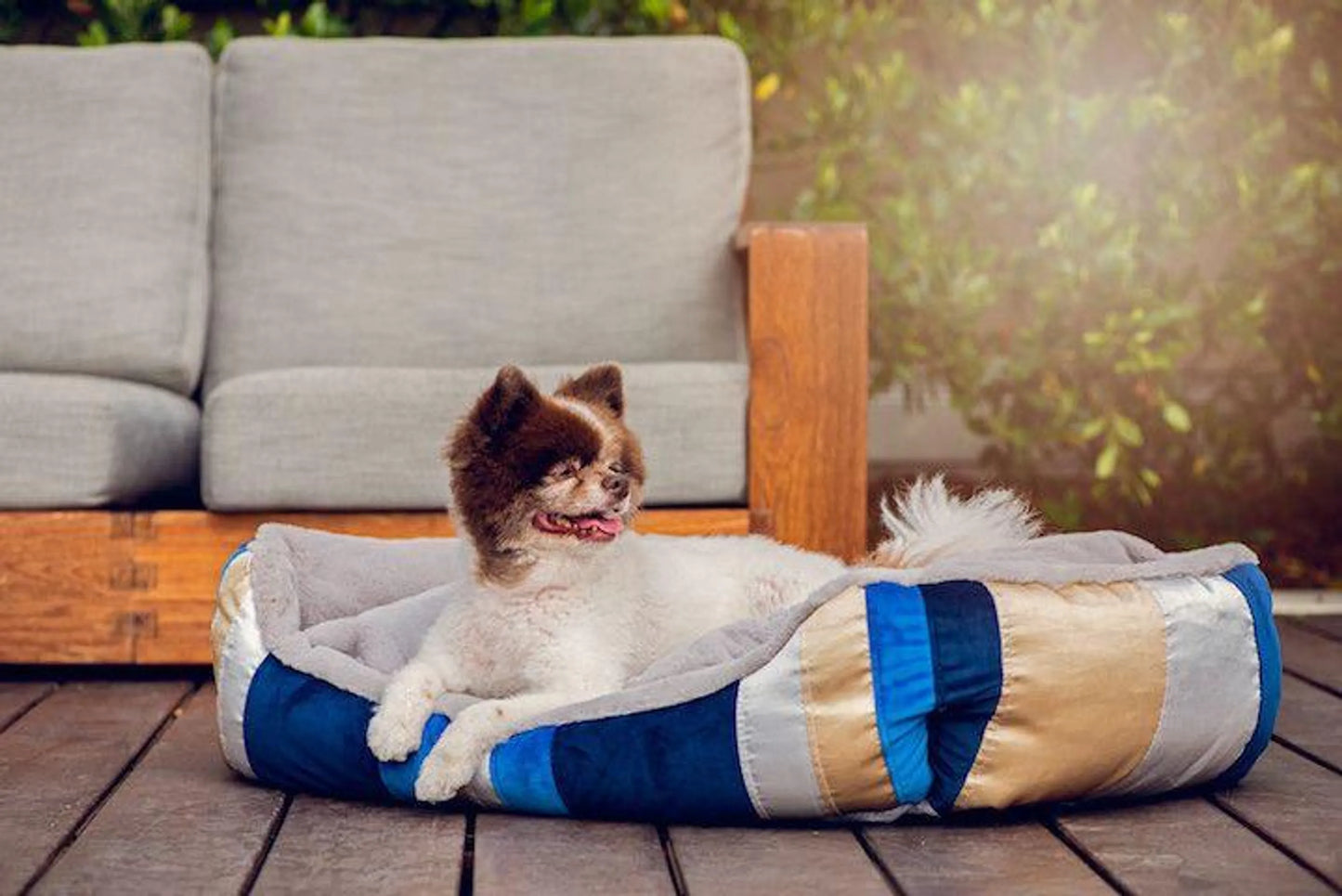 Golden Waves Reversible Pet Bed