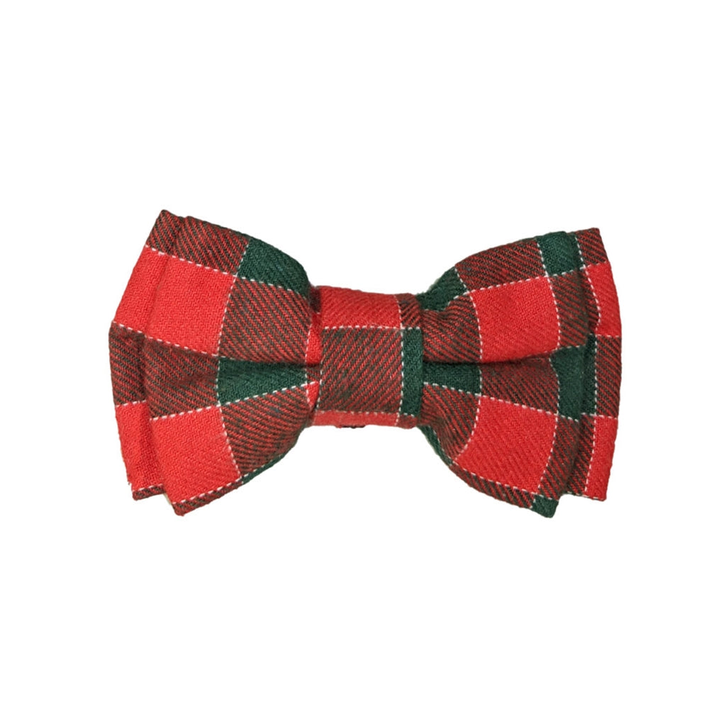 Fashion Pet Bow Tie Plaid Red 1ea/XS/SM