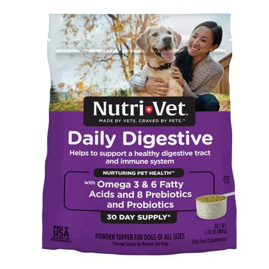 Nutri-Vet Daily Digestive Powder Topper Dog Supplement 1ea/1.76 lb