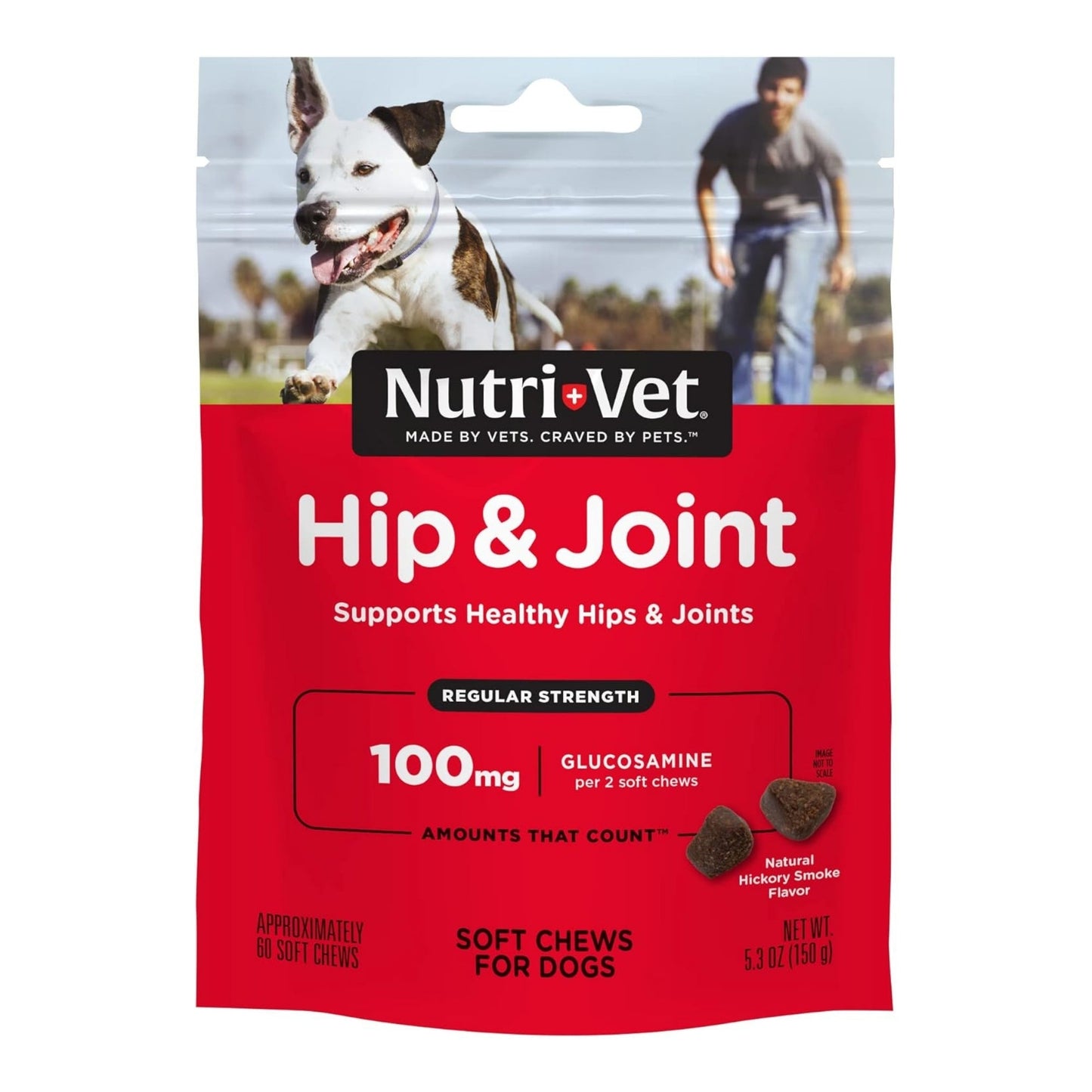 Nutri-Vet Hip & Joint Soft Chews Hickory Smoke 1ea/5.3 oz