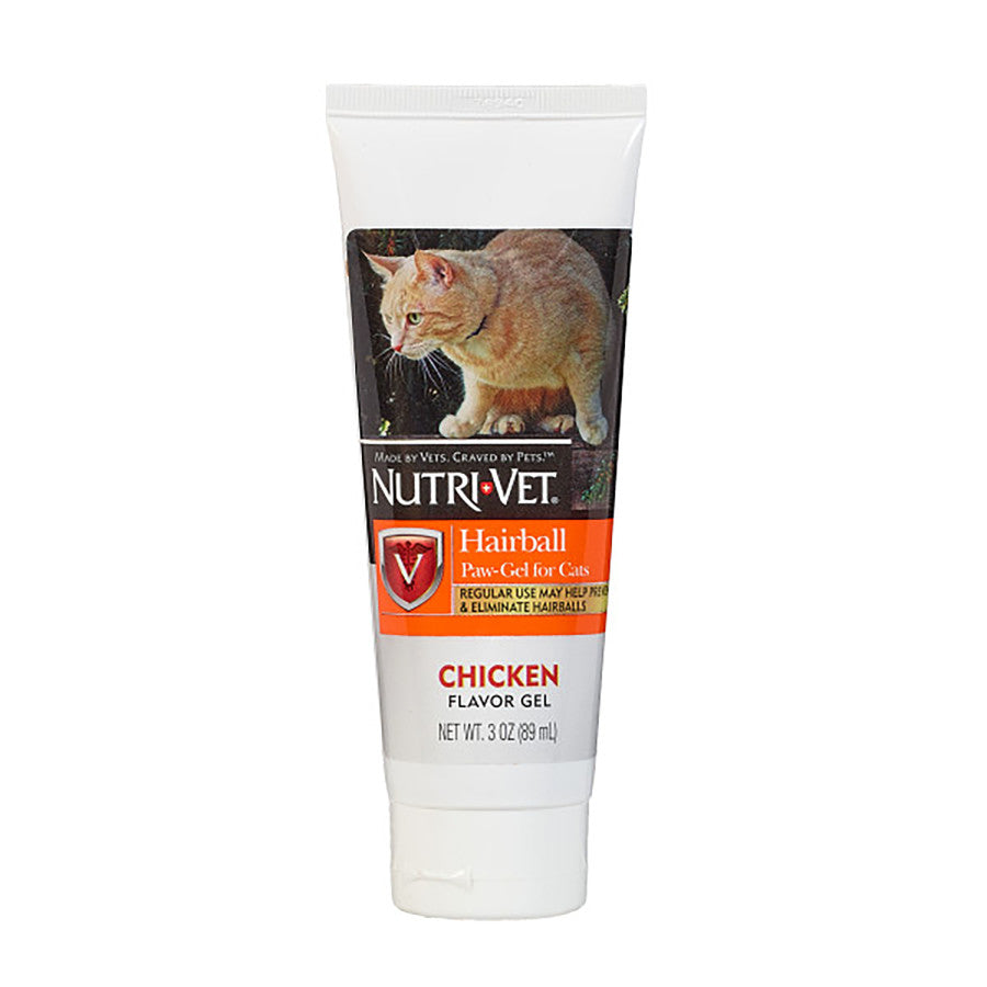 Nutri-Vet Hairball Chicken Flavor Paw-Gel for Cats 1ea/3 oz