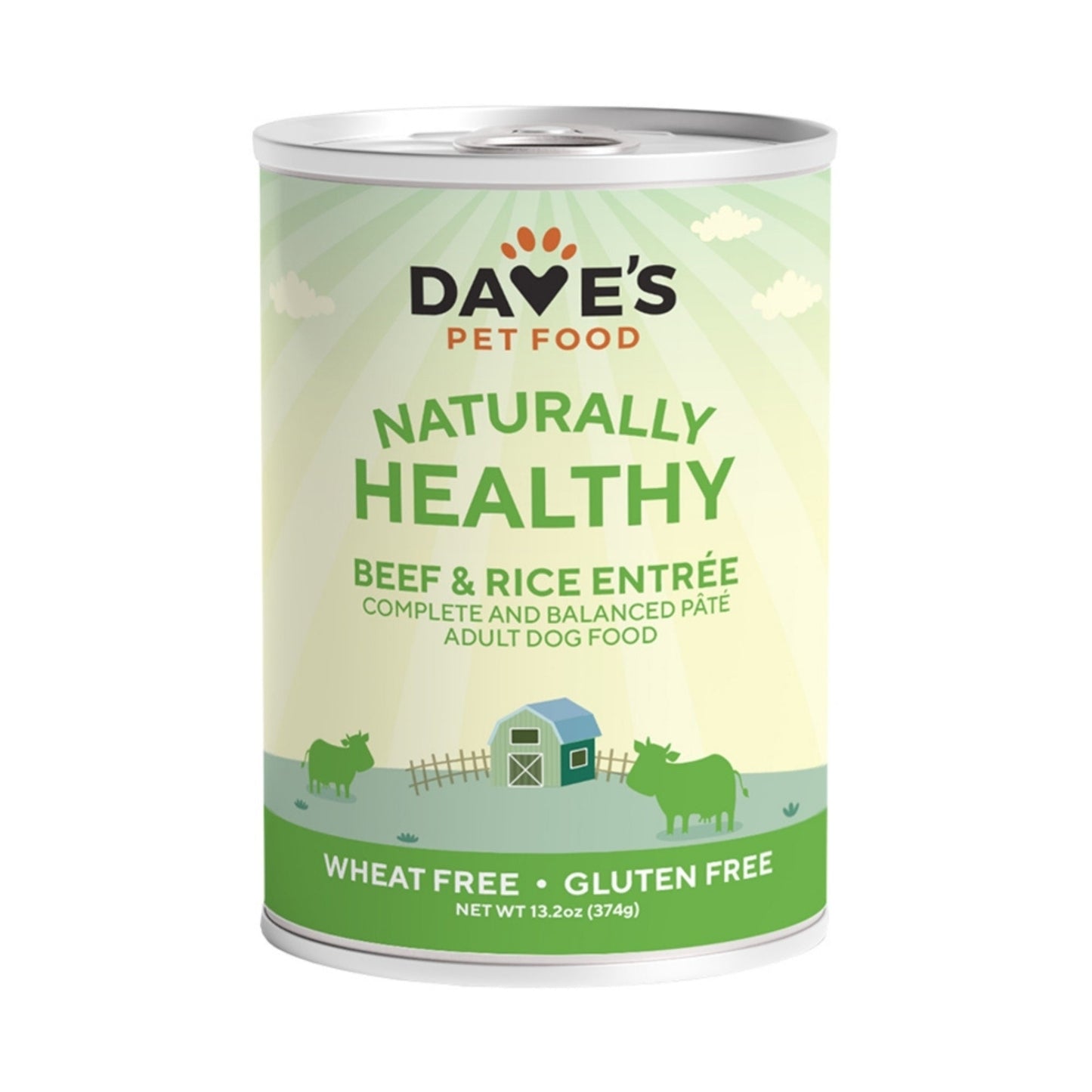 Dave's Pet Food Naturally Healthy Beef And Rice Recipe 13.2oz. (Case of 12)