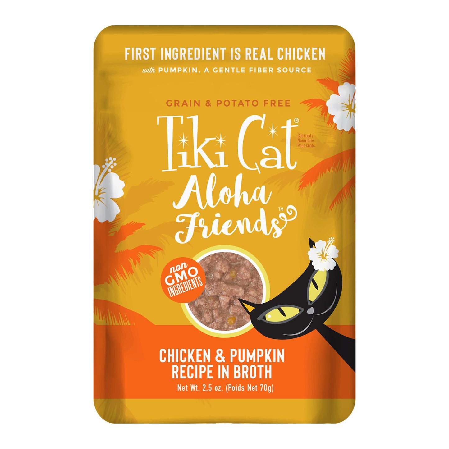 Tiki Pets Cat Aloha Chicken Pumpkin 2.5oz.(Case of 12)