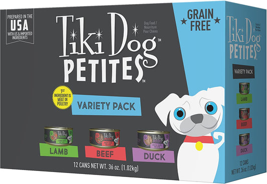 Tiki Pets Dog Petite Pate Lamb 3oz. (Case of 12)