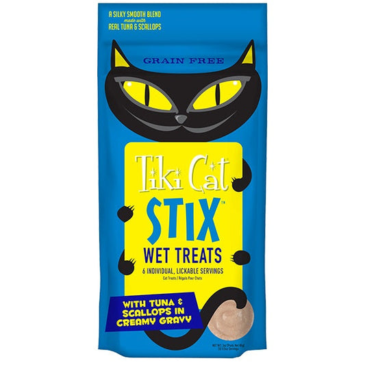 Tiki Pet Cat Stix Mousse Tuna and Scallop 3oz. (Case of 12)