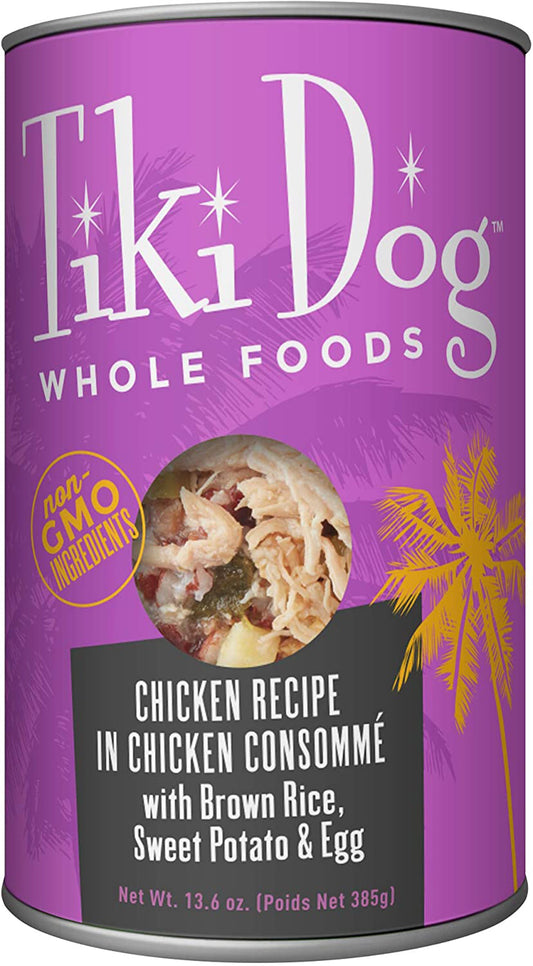 Tiki Pets Dog Whole Foods Chicken Recipe In Chicken Consomme 13.6oz (Case of 8)