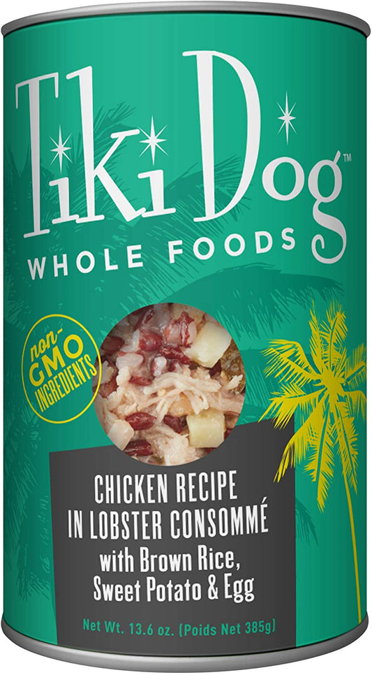 Tiki Pets Dog Whole Foods Chicken Recipe In Lobster Consomm 13.6oz. (Case of 12)