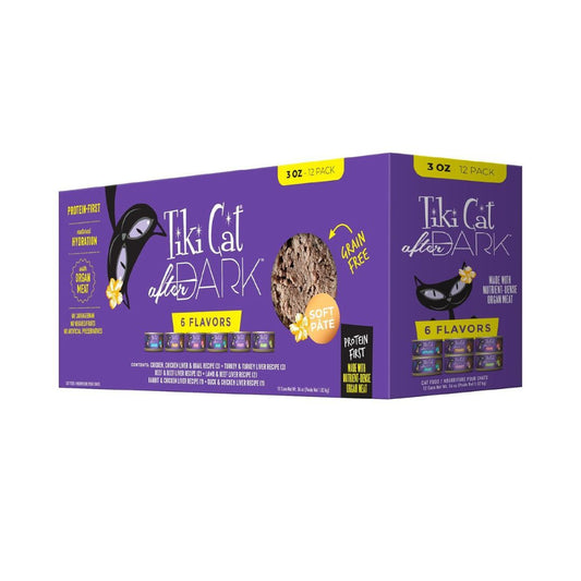 Tiki Pet Cat After Dark Pate 3Oz Variety Pack