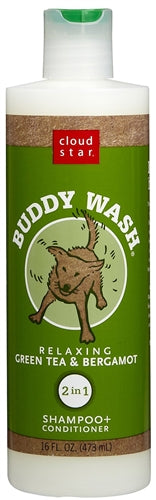 Cloud Star Buddy Wash Relaxing Green Tea and Bergamot Dog Shampoo and Conditioner; 16oz. Bottle