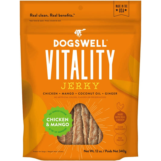 Dogswell Dog Vitality Jerky Grain Free Chicken 12oz.