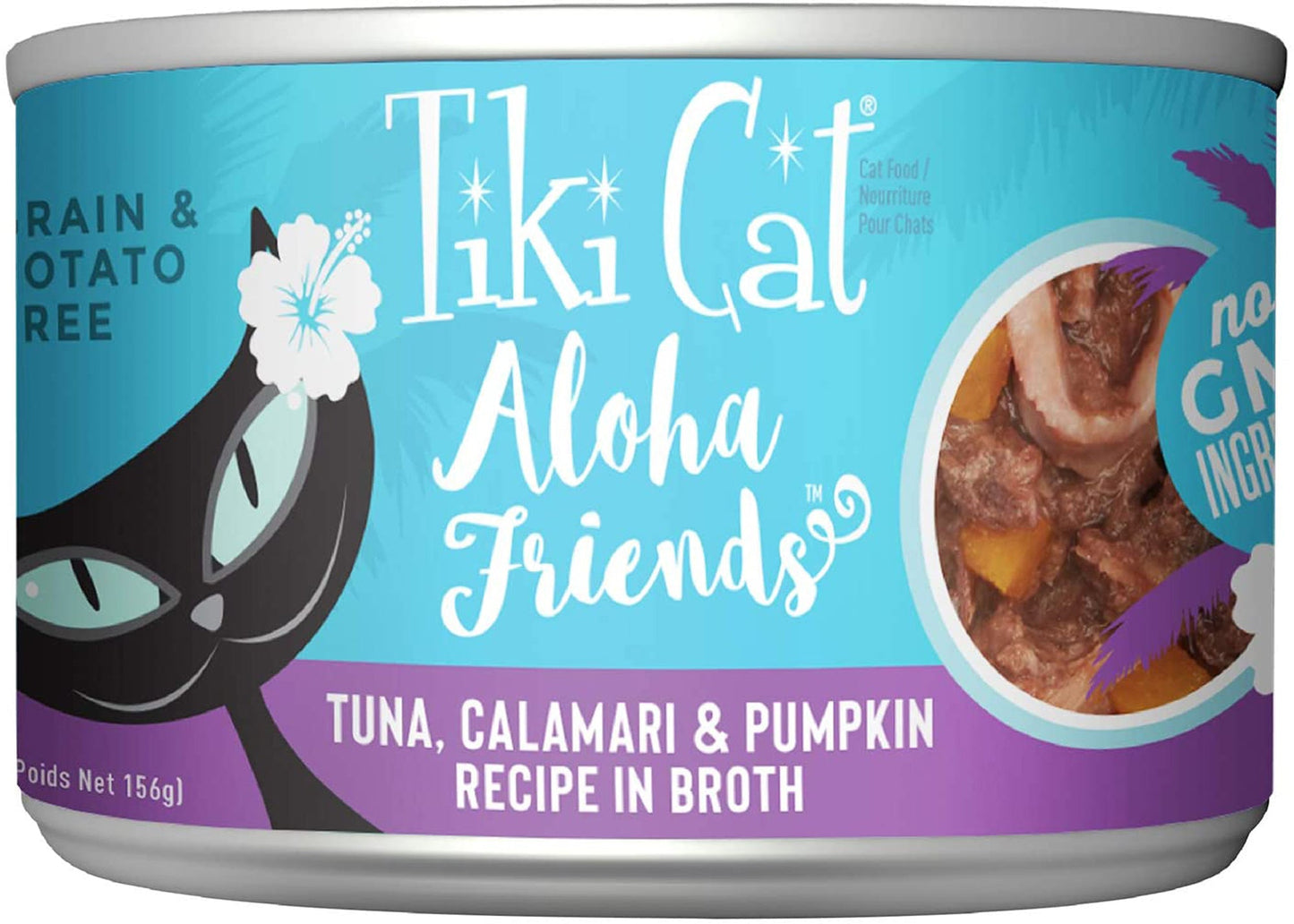 Tiki Pets Cat Aloha Tuna, Calamari & Pumpkin 5.5oz. (Case Of 8)