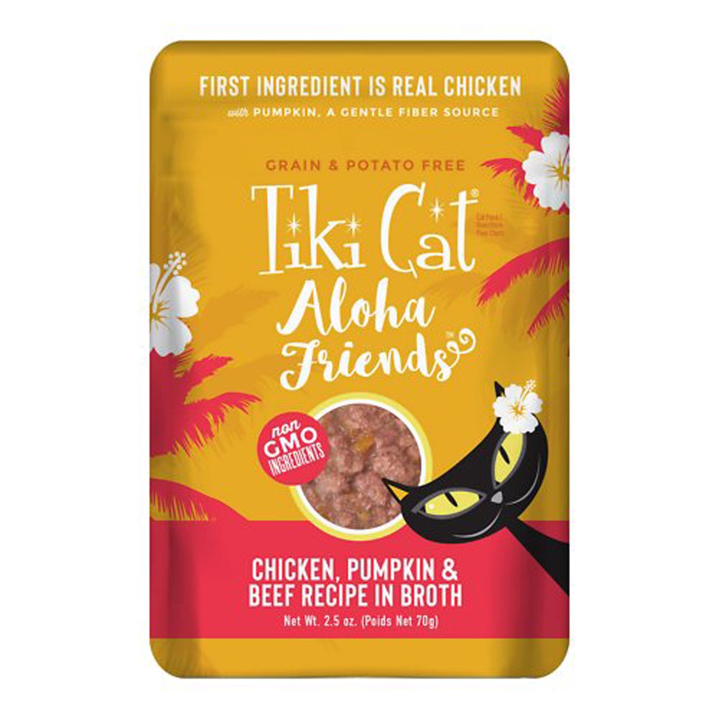 Tiki Pets Cat Aloha Chicken Pumpkin and Beef 2.5Oz (Case Of 12)