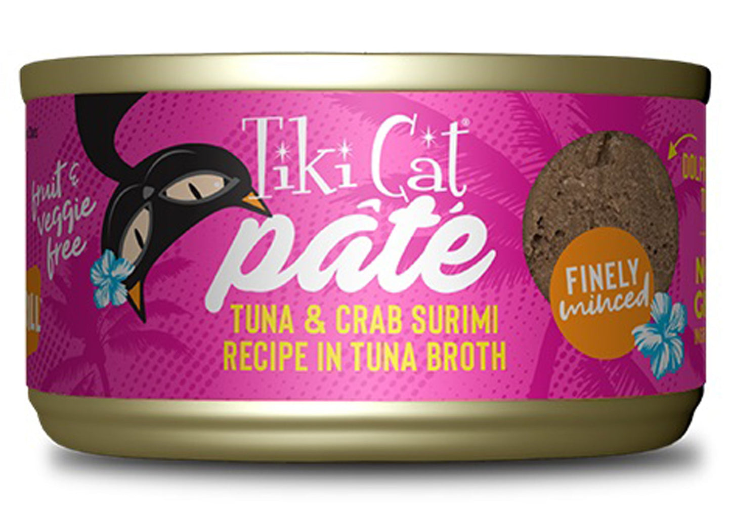 Tiki Pet Cat Grill Pate Tuna and Crab 2.8oz. (Case of 12)