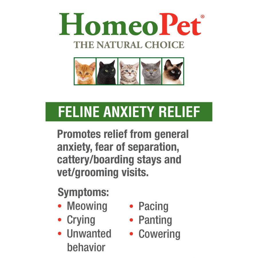 HomeoPet Feline Anxiety Relief Drops 1ea/15 ml