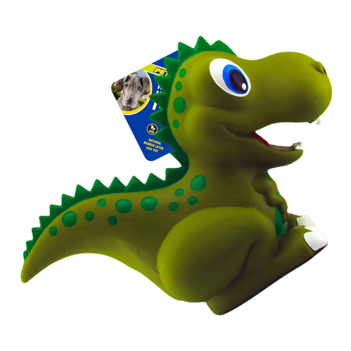 Petsport USA NaturFlex Dinosaur Latex Dog Toy TRex, 1ea/12 in, Jumbo