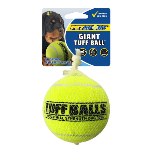 Petsport USA Tuff Ball Dog toy Yellow 1ea/1 pk, 4 in