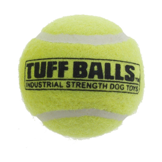 Petsport USA Tuff Ball Dog toy Yellow 6ea/Bulk, 4 in