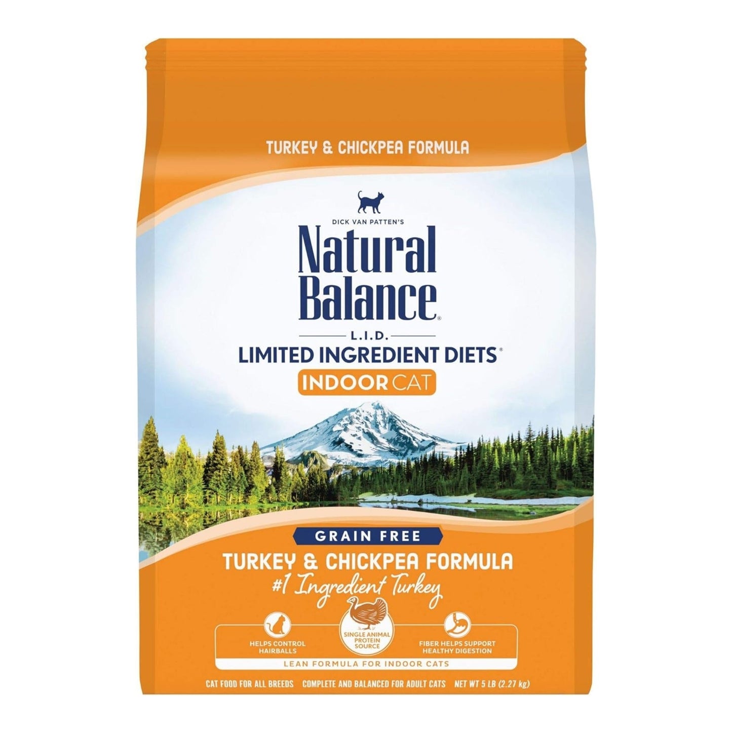 Natural Balance Pet Foods L.I.D. Indoor Dry Cat Food Turkey & Chickpea 1ea/5 lb