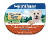 Natural Balance Pet Foods Delectable Delights Grain Free Wet Dog Food Woof'erole in Broth 2.75oz. (Case of 24)