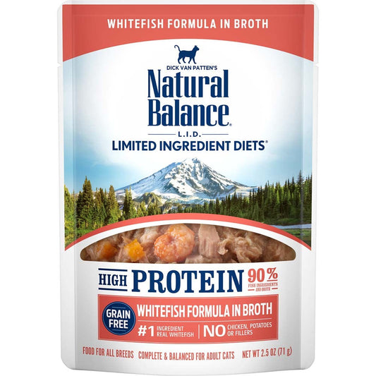 Natural Balance Pet Foods L.I.D. High Protein Wet Cat Food Whitefish 24ea/2.5 oz