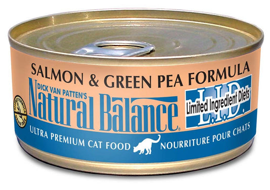 Natural Balance Pet Foods L.I.D. Wet Cat Food Salmon & Green Pea 24ea/5.5 oz