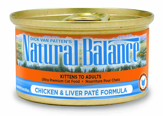 Natural Balance Pet Foods Ultra Premium Wet Cat Food Chicken & Liver Pate 24ea/5.5 oz