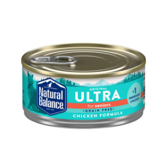 Natural Balance Pet Foods Original Ultra Grain Free Senior Wet Cat Food Chicken 24ea/5.5 oz