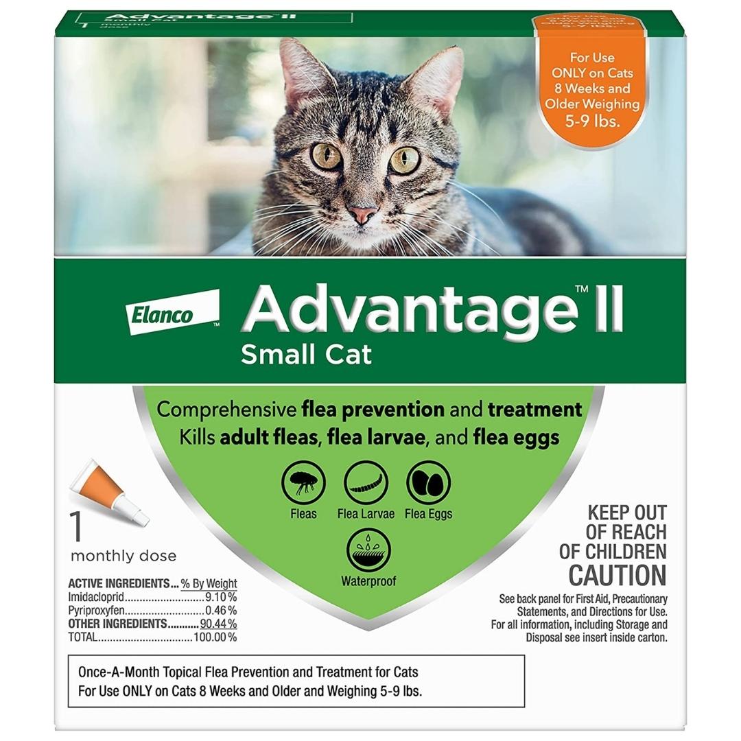 Advantage II Small Cat Single Dose Orange