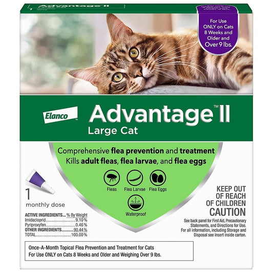 Advantage II Large Cat Single Dose Purple