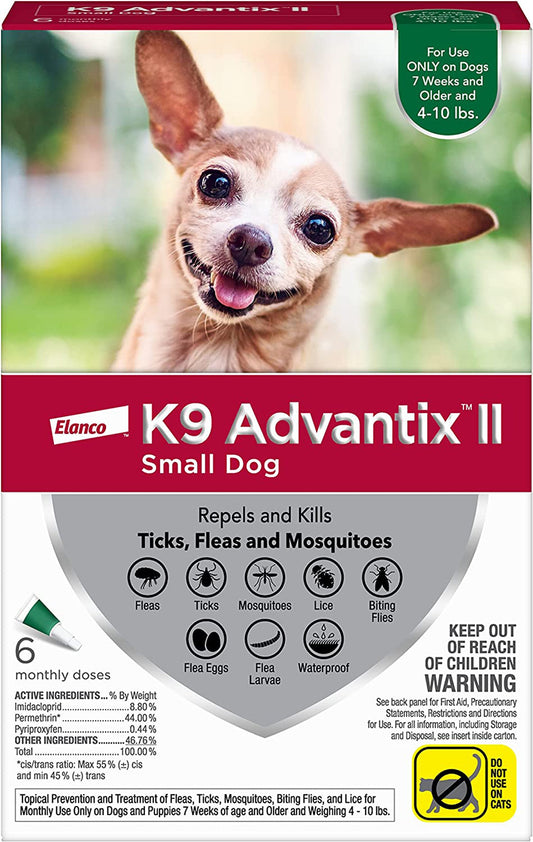 K9 Advantix Ii Dog Small Green 6-Pack