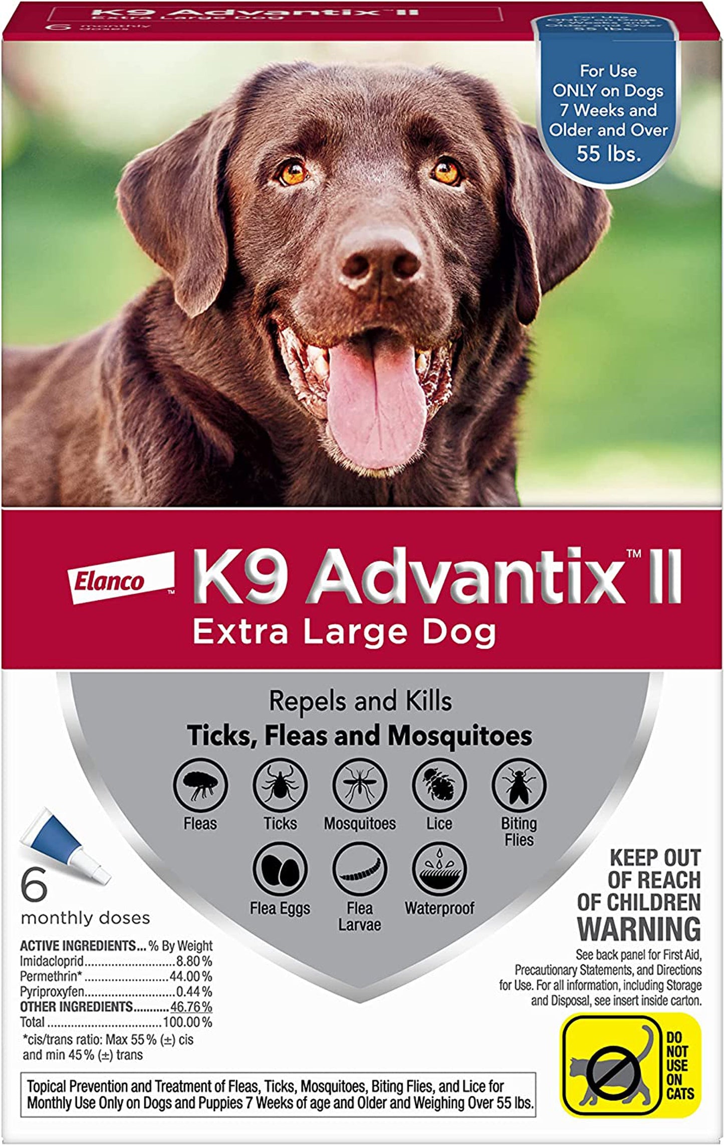 K9 Advantix Ii Dog Extra Large Blue 6-Pack