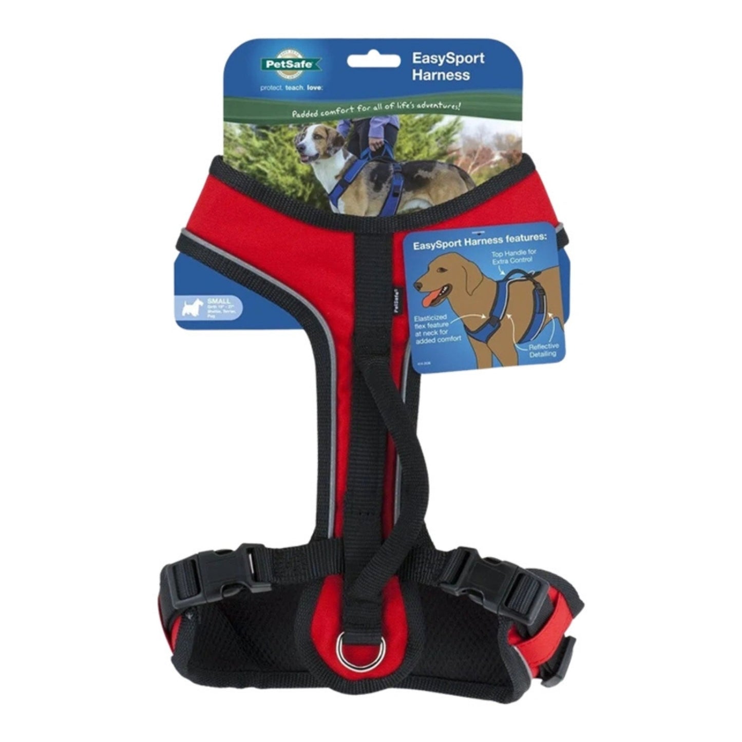 EasySport Comfortable Dog Harness Red 1ea/SM