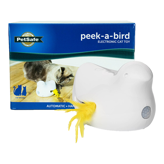 PetSafe Peek-A-Bird Automatic Cat Toy White 1ea/One Size