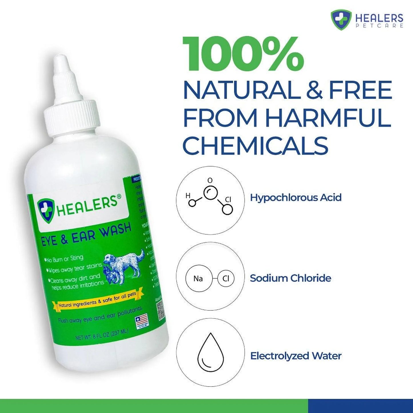 Healers Ear & Eye Wash Solution