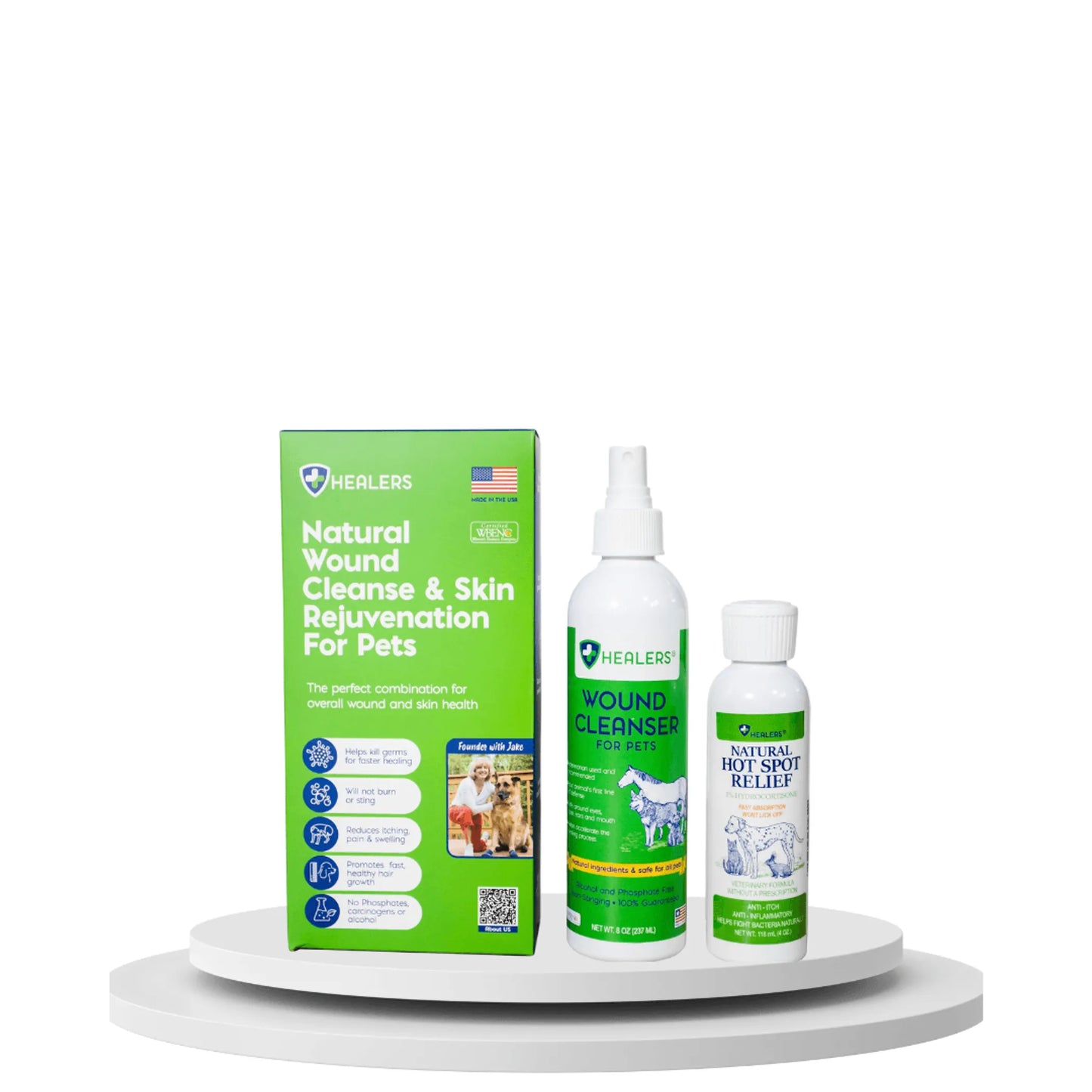 Natural Wound Cleanser and Skin Rejuvenation Combo