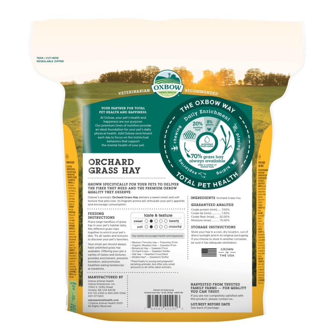 Oxbow Animal Health Orchard Grass Hay 1ea/40 oz