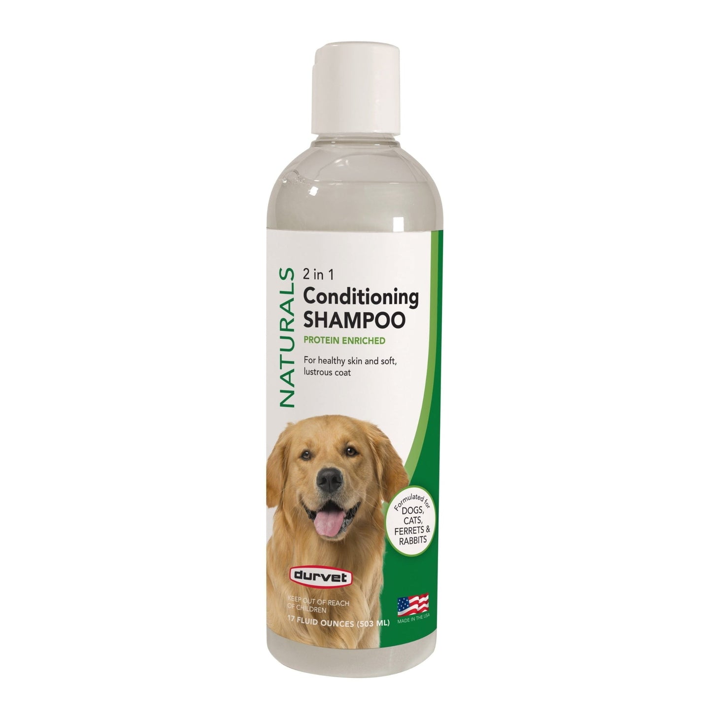 Durvet Naturals 2 in 1 Conditioning Shampoo 17oz.