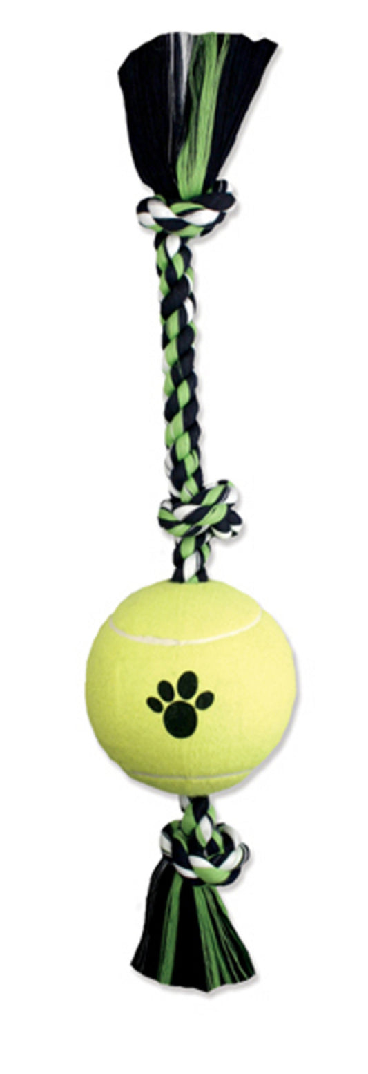 Mammoth Pet Products Tug Dog toy w/ Tennis Ball Multi-Color 1ea/36 in, XL