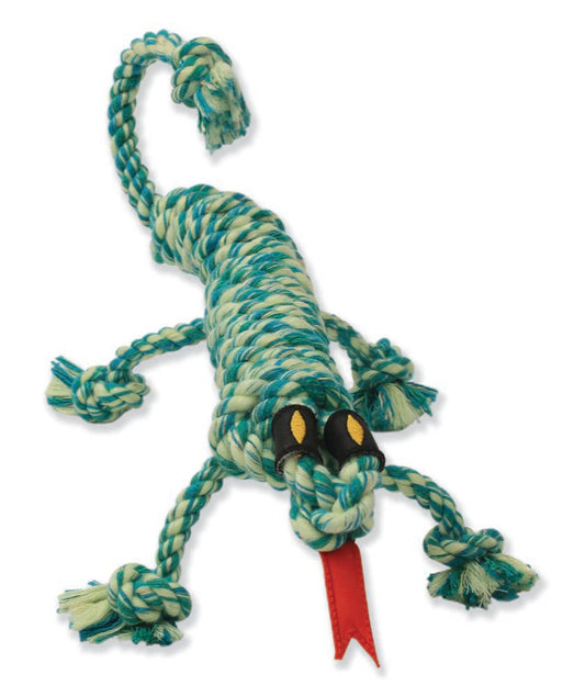 Mammoth Pet Products Rope Dog Toy Iguana Green 1ea/16 in, MD