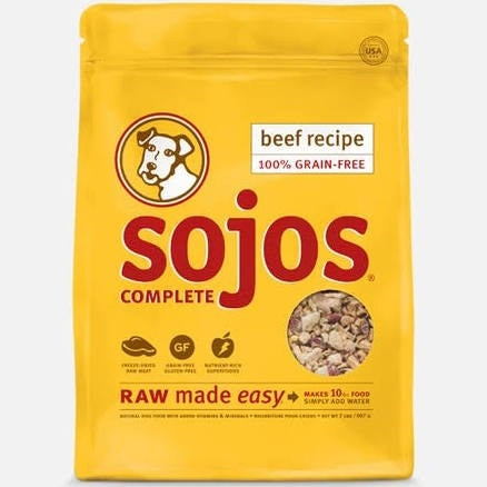 Sojos Complete Grain Free Adult Dog Food Beef Recipe, 4 oz. Trial Size