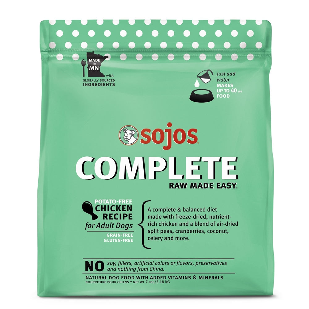 Sojos Complete Grain-Free Adult Pork Recipe Freeze-Dried Raw Dog Food, 1.75 Lbs