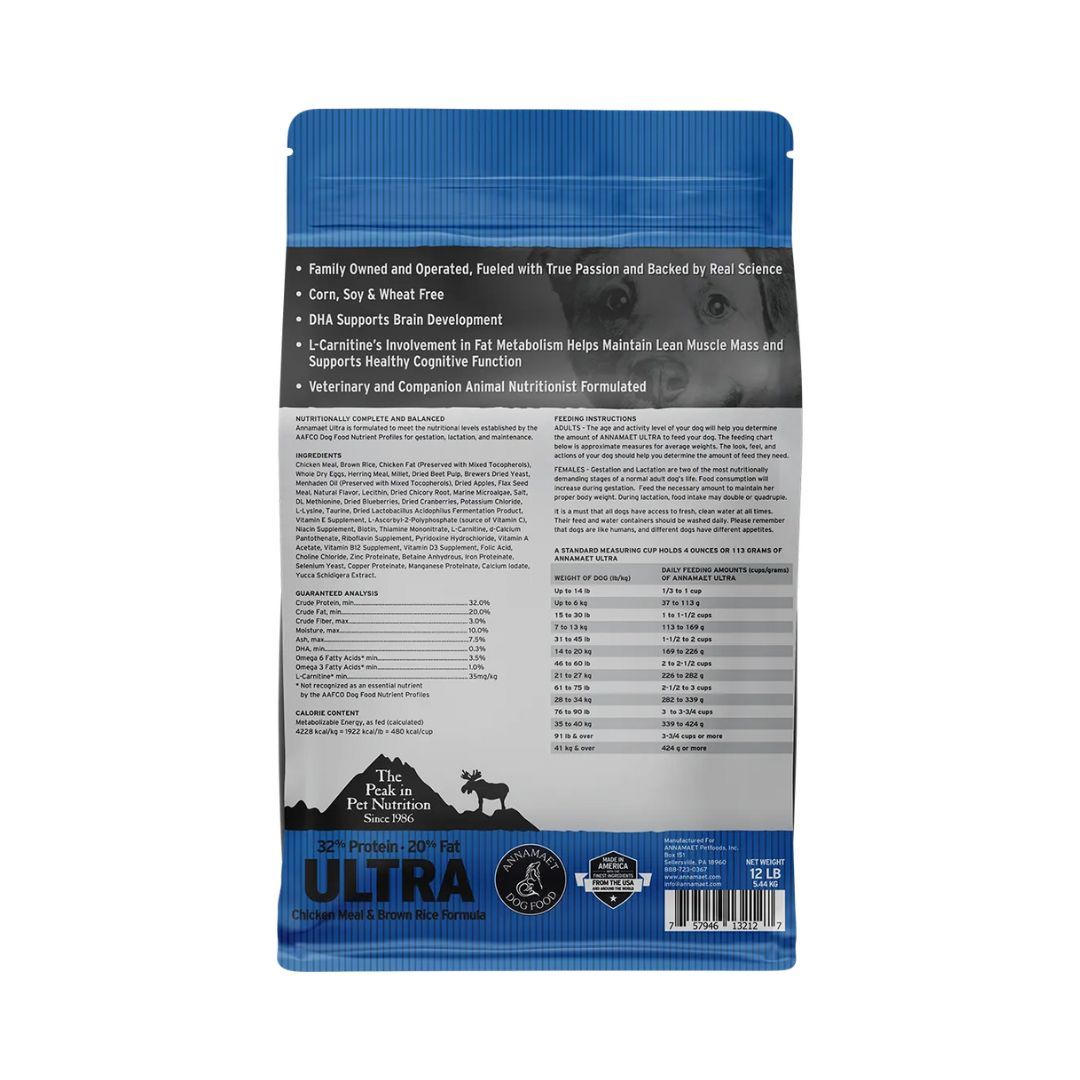 Annamaet Dog Ultra 32% 12Lb Chicken Fish