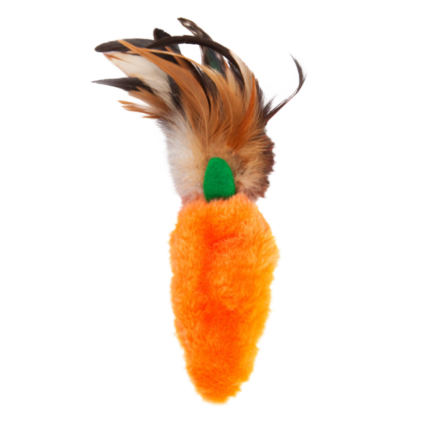 KONG Refillables Catnip Carrot with Feather Cat Toy Orange 1ea/One Size