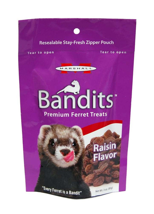 Marshall Pet Products Bandits Ferret Treat Raisin 1ea/3 oz