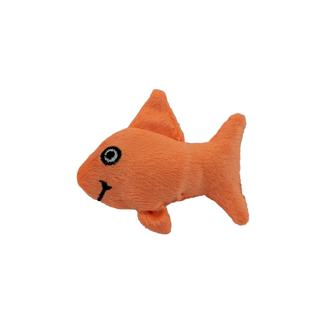 Marshall Pet Products Ferret Squeak Fish Toy Orange 1ea/One Size