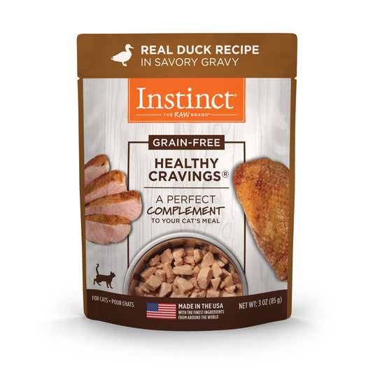 Natures Variety Instinct Cat Pouch Healthy Cravings Duck 3oz. (Case of 24)